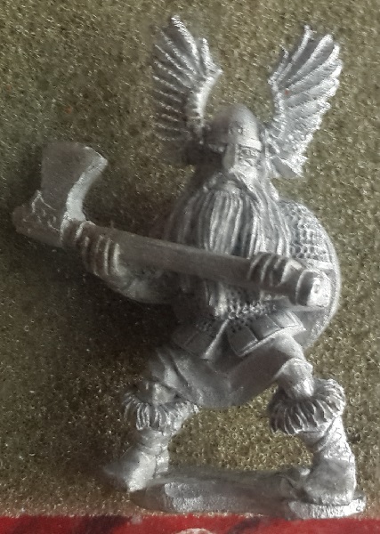 Norse Fighter with Battle Axe - Click Image to Close